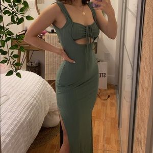 Shusha Green Long Dress - Size S